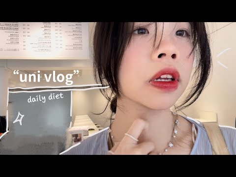 "What I EAT in my school life in a week 🍝🍟🥛Uni vlog