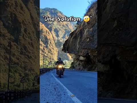 One Solution #solo #traveller #bike #biker #mountains #trending #shorts