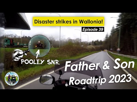 Europe Motorcycle Roadtrip 2023 EP39: Disaster strikes while riding through Wallonia, Belgium!