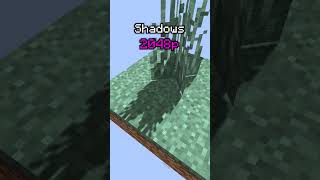 REAL Difference in SHADOW QUALITY from 512p to 16K in Minecraft