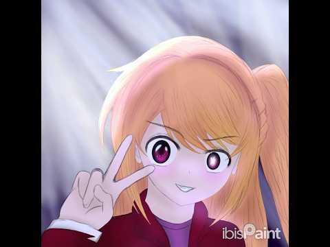 hoshino ruby drawing timelapse (star in the spotlight) #ibispaintx #drawing #shorts