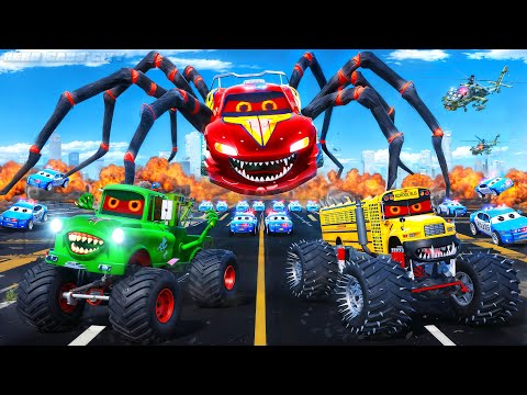 Monster Cars Destroy City! Heroic Car Teams Fight Back in an Epic Rescue Survival Mission