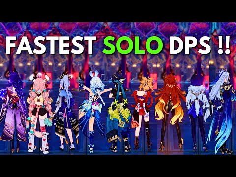 12 FASTEST SOLO DPS !! F2P DMG Showcase [ Genshin Impact ]