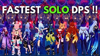 12 FASTEST SOLO DPS !! F2P DMG Showcase [ Genshin Impact ]