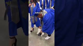Breaking out the Moonwalk during Graduation 🎓 🤣
