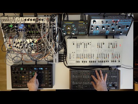 Analog synth orchestra w/ Deckard's Dream, Dreadbox Abyss, Typhon, ARP Odyssey, Squid, Eurorack