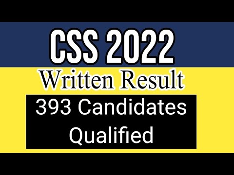 CSS 2022 Result Update |CSS 2022 Result Date |CSS Result| CSS Written Result| CSS Result 2022|