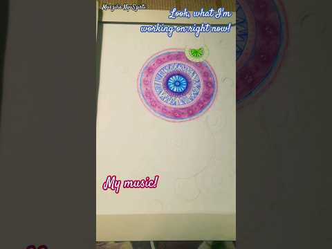 Look at this❤️✨ #art#mandala#drawing#notcurucu#music#mymusic#artist#unfinished#workinprogress#fun