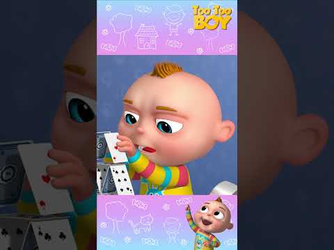 House Of Cards Episode | Animation Shorts For Children | Cartoon For Kids| #youtubeshorts #tootooboy