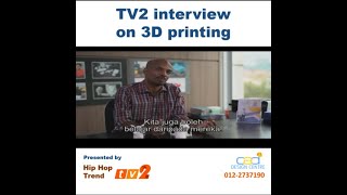 TV2 interview on 3D Printing with CAD Training Centre