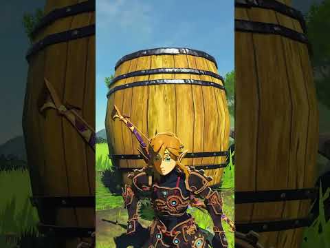 Breath Of The Wild Link Loves Big Barrels!