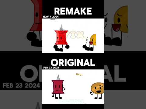 [❤️⁉️] COMPARISON VID AGAIN (COINPIN BFDI)                                      #shorts #osc #bfdi