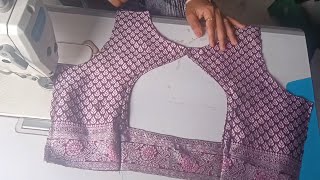 Beautiful trending beck neck blouse design, very easy cutting and stitching, full video