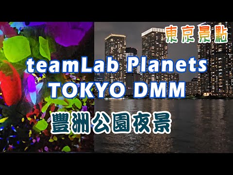 東京景點。豐洲teamLab Planets TOKYO DMM，最新的數位技術，多重感官體驗、豐洲越夜越美麗。(日本旅遊-關東自駕 ドライブ旅行，第六天)