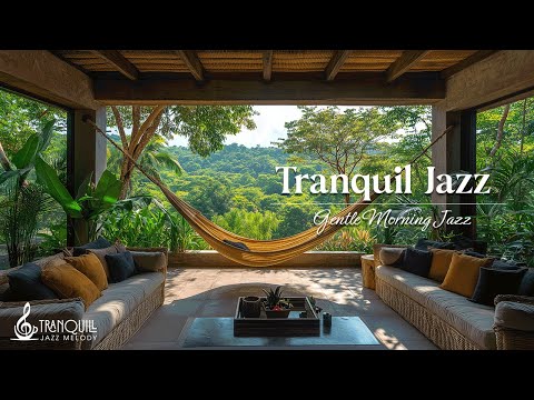 Soft Cafe Jazz In The Forest | Gentle Sounds To Unwind, Relax And Stress Relief