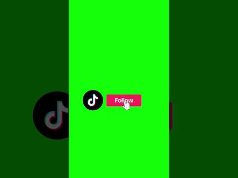 Follow button TikTok green screen