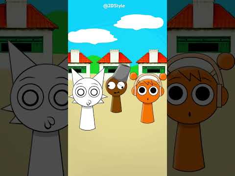 Sprunki Animation Tiktoker Brud playing Squid Game #sprunki