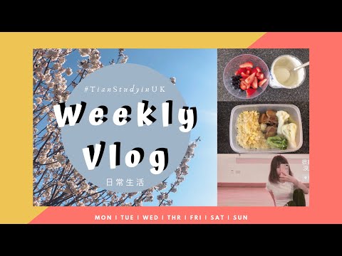 英國日常 ▎Weekly Vlog之寫不完的論文😭! 性感熱舞、香嫩豬五花、#復仇者聯盟、#BodyPump#水果優格#雞肉炒飯#珍珠奶茶｜甜甜tian