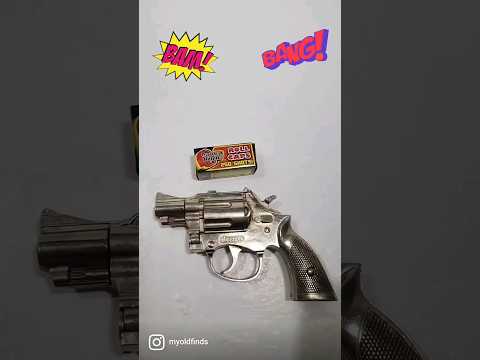 Bang! Bang! Vintage cap gun. How many rolls of caps did you go through as a kid?#80skid #80s#toyguns