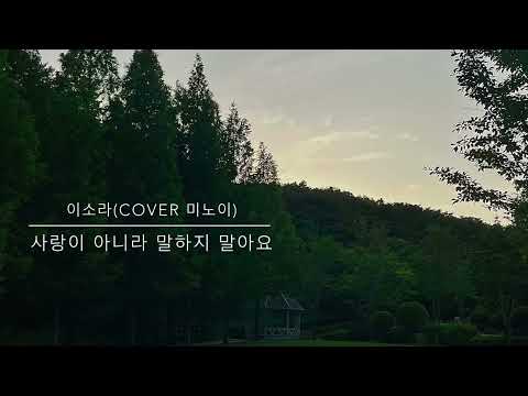 사랑이 아니라 말하지 말아요 - 이소라(cover by 미노이) 오케스트라 편곡