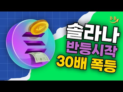 [알트코인 분석] 솔라나 개미털기 고래와 세력들 매집 들어갔습니다. 솔라나 떡상에 최소 30배 폭등할 알트코인 공개