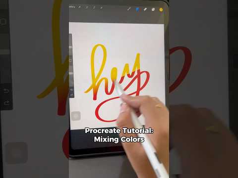 Procreate Tutorial: Mixing Colors
