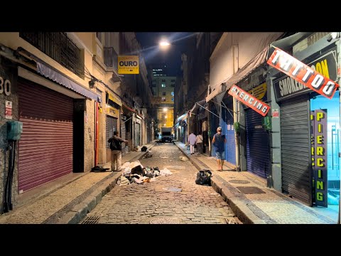Friday Night in Downtown Rio de Janeiro