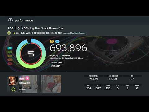 The Big Black FC (Horrible Accuracy) - osu!mania