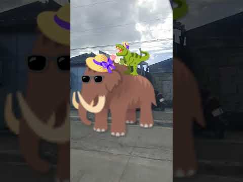 running woolly mammoth #gacha #funny #emojicat #memes