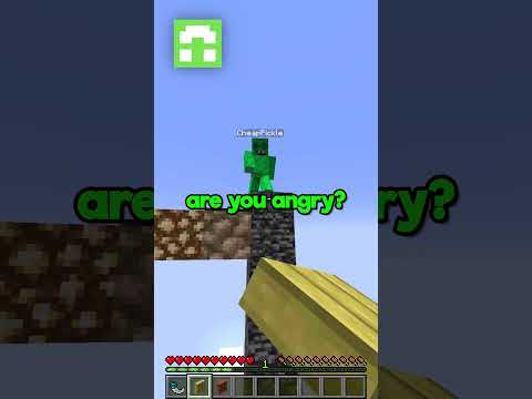 I made him angry #minecraft #minecraftshorts