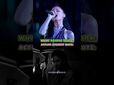 Ariana Grande's HIGHEST Note Ever Recorded