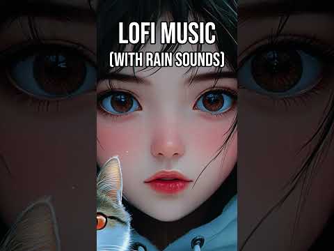 Lofi Music for Study, Work (With Rain Sounds)  #lofimusic #shorts