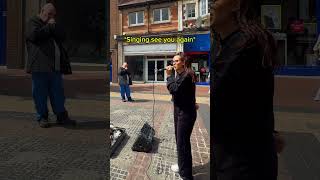 The way he started praying🥺 #heartbroken #singing #singer #public #reaction #emotional #shorts