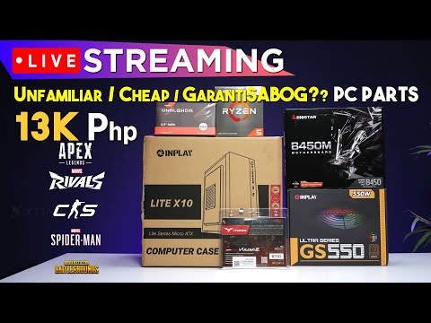 LIVE Streaming: Game Testing ₱13K (LOW Budget) Gaming PC? | 5500GT | Q & A