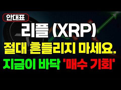 [리플 XRP] 단기 악재 개미털기에 절대 흔들리지 마세요! 오히려 '저가 매수기회'입니다!