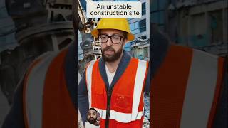 Is This Site About to Fall? #youtubeshorts #funny #workers #constructionjobs #construction #shorts