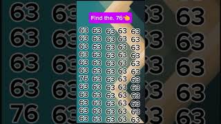 #Find76 #PuzzleGame #Shorts #ViralChallenge.######