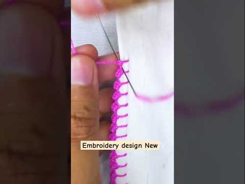 beautiful embroidery design শিখুন | embroidery work Learning #tipsyoutube #crochet #tipsandtricks