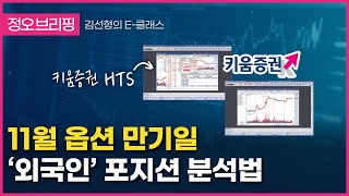 [2022.11.09.수] 정오 브리핑 하이라이트 / 11월 옵션 만기일 “외국인” 포지션 분석법 (Feat. 키움증권 HTS)
