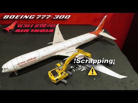 Remake Air India Boeing 777-300 PAPERCRAFT- PAPER MODEL