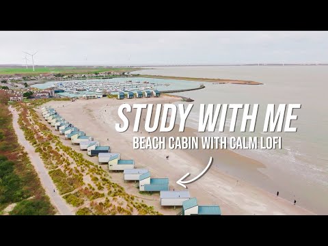 2-Hour Study With Me in a Beach Cabin 🏖🌧️ | Calm Lofi