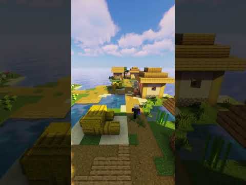 The Village Lost in the Ocean ! #shorts #minecraft #minecraftshorts #minecraftseeds