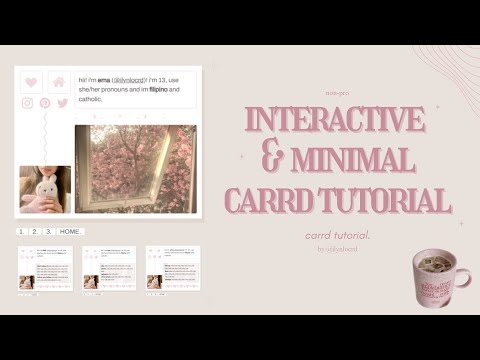 interactive & minimal carrd tutorial!　⁺　© crdais