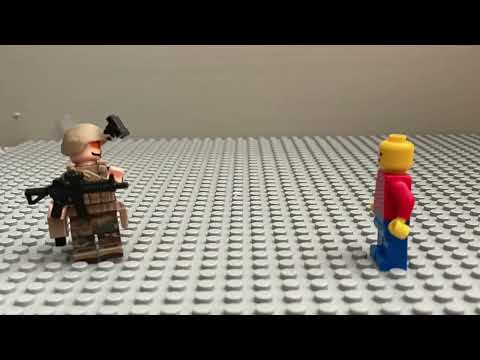 Lego man gets shot