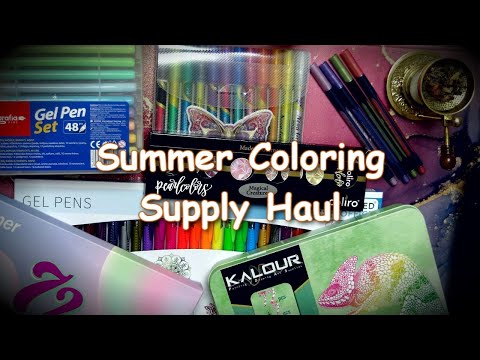 Summer Coloring Supply Haul
