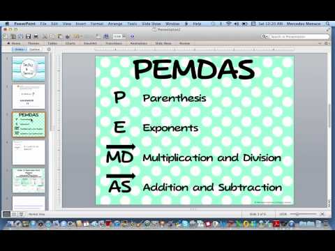 Order of Operations PEMDAS.mov