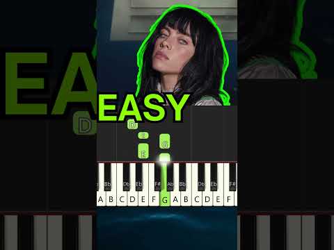 Billie Eilish Blue EASY piano tutorial
