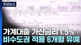 7월부터 가계대출 가산금리 1.5%로 상향...지방은 6개월 유예 / YTN