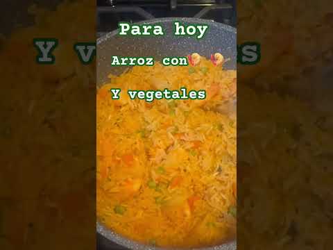 #cuida tu salud comiendo delicioso arroz con  🍤 y vegetales al Natural