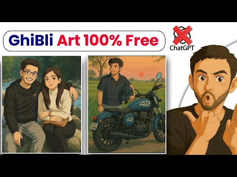 How to Create Ghibli art Free | Ghibli Art style image generator free |instagram viral cartoon image